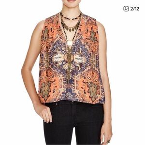 Free People Darcy Magic Carpet Swing V-Neck Sz M